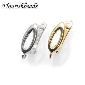 30pcs High Nickel Hollow Rhodium Plated Copper Earring Hooks