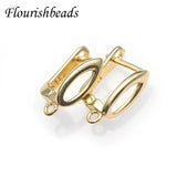 30pcs High Nickel Hollow Rhodium Plated Copper Earring Hooks