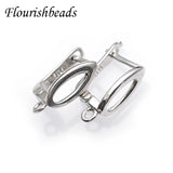 30pcs High Nickel Hollow Rhodium Plated Copper Earring Hooks