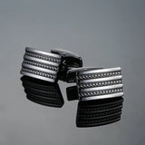 Novelty Copper Metal Laser Engraving Cufflinks Men Suit Accessories