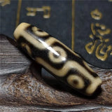 Old Ivory Beads Weathering Vein 9 Eyes Agate Amulet Dzi DIY Jewelry
