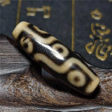 Old Ivory Beads Weathering Vein 9 Eyes Agate Amulet Dzi DIY Jewelry