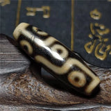 Old Ivory Beads Weathering Vein 9 Eyes Agate Amulet Dzi DIY Jewelry