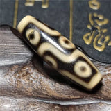 Old Ivory Beads Weathering Vein 9 Eyes Agate Amulet Dzi DIY Jewelry