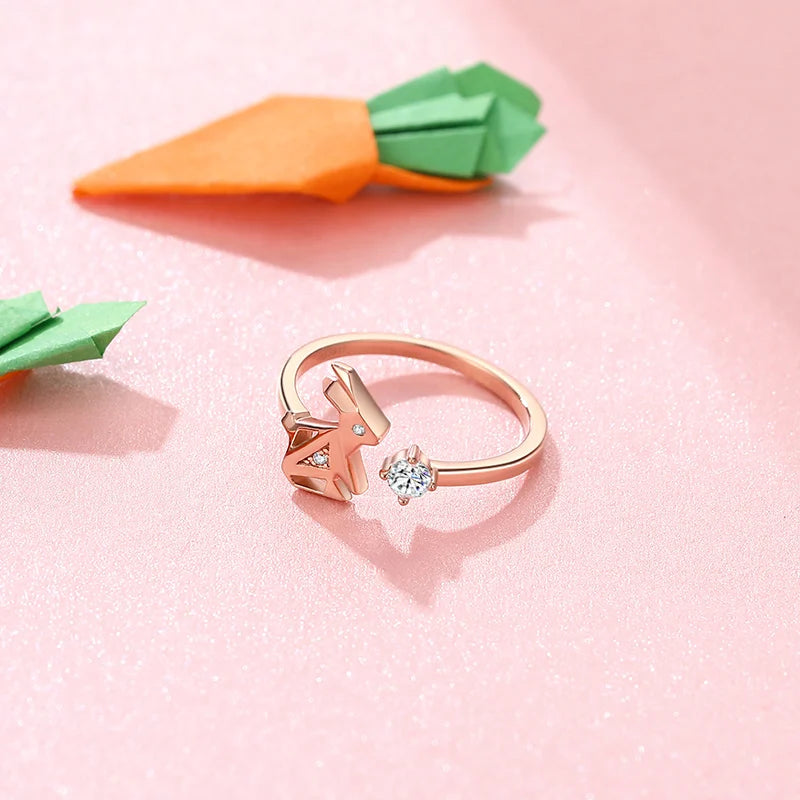 925 Silver Logo Rings Women's Jewelry