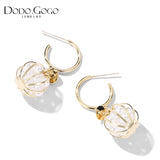Sterling Silver Logo Earrings Women's Jewelry