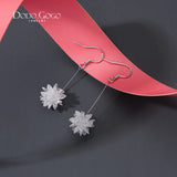 925 Silver Logo Earrings Women Jewelry