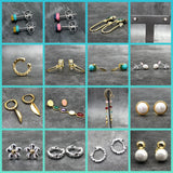 925 Sterling Silver Spanish Bear Pearl Earrings Women Jewelry Gift