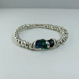 925 Silver Jade Beads Pearl Bracelet - Festive Jewelry Gift