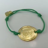 925 Silver 14k Leather Cord Bracelet Festive Jewelry Gift