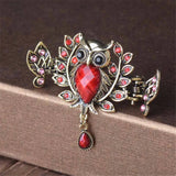 Rhinestone Owl Hair Clips Crab Claw Hairpin Hair Jewelry Accessories