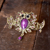 Rhinestone Owl Hair Clips Crab Claw Hairpin Hair Jewelry Accessories