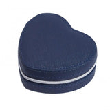 PU Heart Shape Jewelry Box Earring Holder Zipper Travel Box