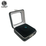 PU Leather Stone Storage Box Stones Display Stand Holder Organizer