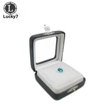 PU Leather Stone Storage Box Stones Display Stand Holder Organizer