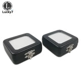 PU Leather Stone Storage Box Stones Display Stand Holder Organizer