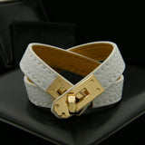 Multilayer Wrap Bracelet for Women PU Leather Bangle