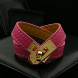 Multilayer Wrap Bracelet for Women PU Leather Bangle