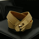 Multilayer Wrap Bracelet for Women PU Leather Bangle