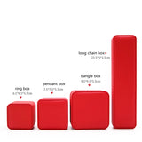 PU Leather Jewelry Boxes Gift Packaging Display Case