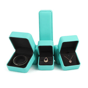 PU Leather Jewelry Boxes Ring Pendant Bracelet Bangle Necklace Gift Case