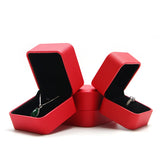 PU Leather Jewelry Boxes Gift Packaging Display Case