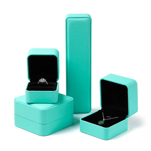 PU Leather Jewelry Boxes Gift Packaging Display Case