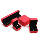 PU Leather Jewelry Boxes Gift Packaging Display Case