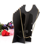 Velvet Fabric Necklace Bust Display Stand