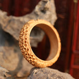 Peach Wooden Bracelet Folk Style Female Gift