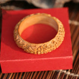 Peach Wooden Bracelet Folk Style Female Gift