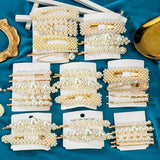 Pearl Hair Clips Set Women Hairpins Snap Barrettes Hair Styling Jewelry