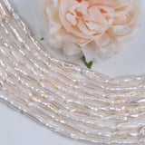 Semi Finished Biwa Shape Pearl Beads