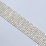 Rice Shape Pearl Beads String - Natural