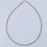 Rice Shape Pearl Beads String - Natural