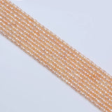 Rice Shape Pearl Beads String - Natural