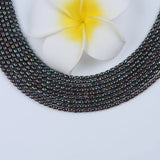 Rice Shape Pearl Beads String - Natural