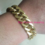 Gilded Bangle Stainless Steel Chain Bracelet for Men