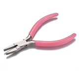 Pink Carbon Steel Needle Nose Pliers for Jewelry Making