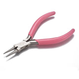 Pink Carbon Steel Needle Nose Pliers for Jewelry Making