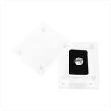 High Plastic Clear Acrylic Loose Diamond Display Box Small Square Gem box