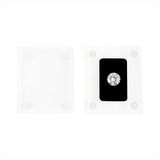High Plastic Clear Acrylic Loose Diamond Display Box Small Square Gem box