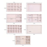 Portable Velvet Jewelry Display Box Holder