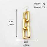 Punk Boho CCB Chain Necklace Women Statement Hip Hop Thick Link Chain
