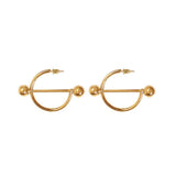 Geometric Silver Chunky Drop Earrings 585