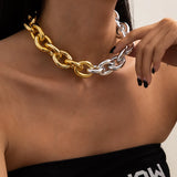 Punk Chain Necklace Women Statement Hip Hop Thick Link Necklace