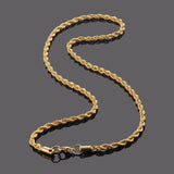 Punk Long Necklace Stainless Steel Rope Chain Jewelry