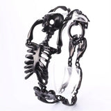 Punk Skeleton Skull Bones Cuff Bracelet