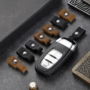 High Quality Cowhide Men Keychain Link Leather Strip