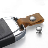 High Quality Cowhide Men Keychain Link Leather Strip